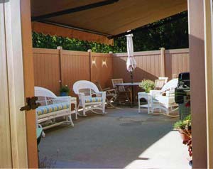 privacy fences at Leisure World