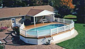 above ground pools at Leisure World