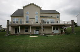 deck posts and railings at Leisure World