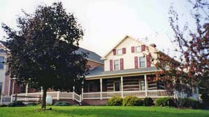 porch posts and railings at Leisure World